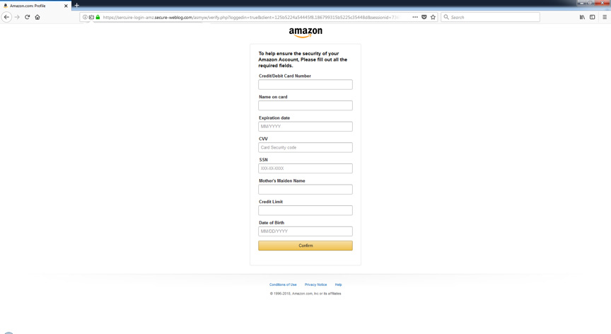 Correo electrónico de phishing de Amazon-2